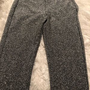 Silver glitter pants